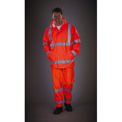 Hi-Vis Soft Flex Breathable Rain Jacket